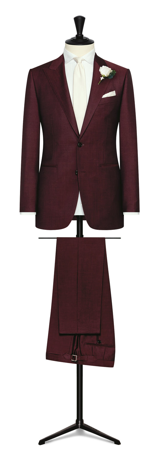 Burgundy wool-mohair