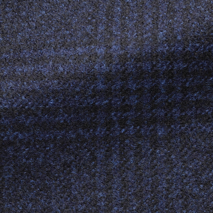 BLUE WOOL WITH GLENCHECK